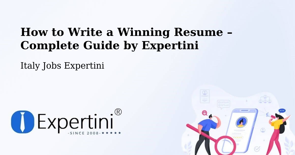 Resume Writing Guide for Job Seekers – Zero Branco - Zero Branco, Italy Jobs Expertini